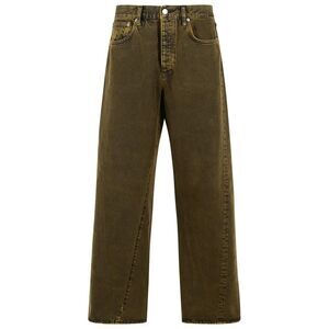 Sunflower 'Wide Twist' Brown Cotton Jeans Men